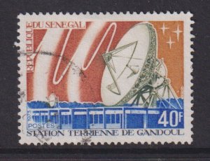 Senegal   #387  used   1973  earth station Gandoul telecommunications