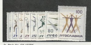 Yugoslavia, Postage Stamp, #547-554 Mint LH, 1959 Sports
