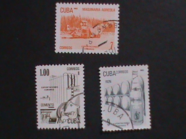​CUBA-1982 EXPORTS-CANS FACTORIES- FANCY CANCEL-HARD TO FIND VERY FINE
