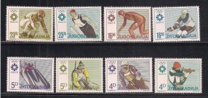 YUGOSLAVIA SC# 1664-71  VF/MOG  1984