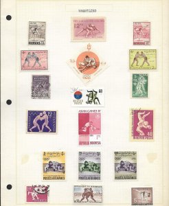 SMI) SHEET OF FIGHTING RINGS, DIFFERENT COUNTRIES