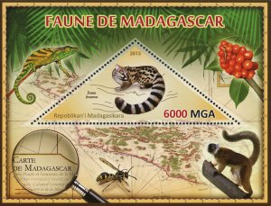 Fauna Wild Animal Fossa Fossana Souvenir Sheet Mint NH