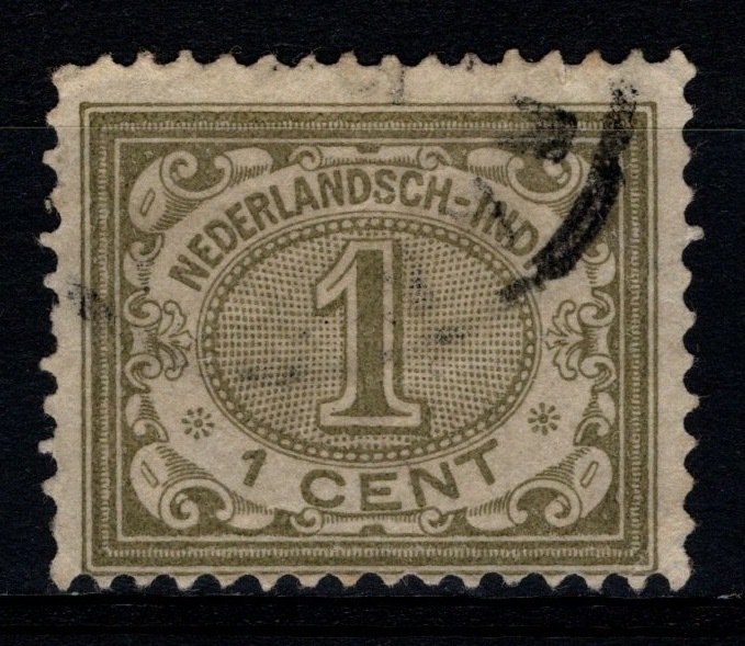 Netherlands Antilles 1903–08 Wilhelmina Def., 1c [Used]