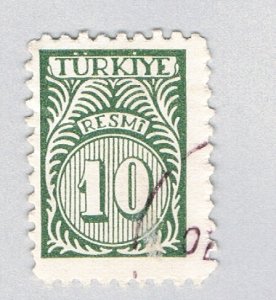 Turkey O55 Used Numeral 10 1959 (BP85921)