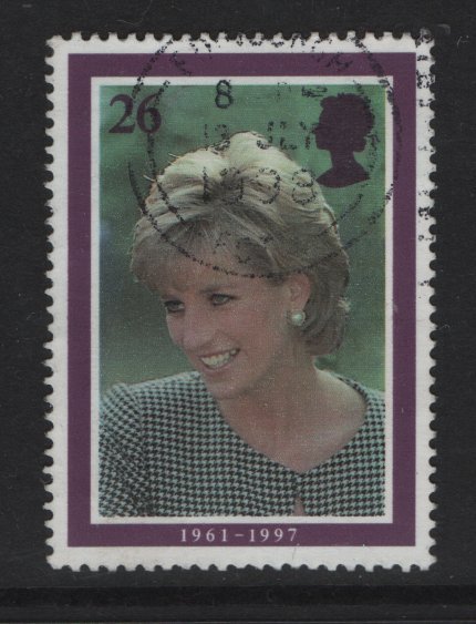 Great Britain   #1794   used  1998 Diana 26p wearing checked dress