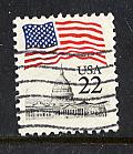 Scott #  2114  used     Flag & Capitol   sheet   single