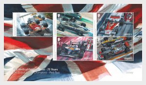 2021 Jersey Birth of Formula One Part 2 MS5 (Scott NA) MNH