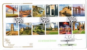 GB 2011 A-Z of GB FDC Signed Major Eeles Governor of Edinburgh Castle WS33185