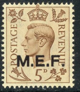 GREAT BRITAIN MIDDLE EAST FORCES 1942-43 KGVI 5d CAIRO Printing Sc 5b MH