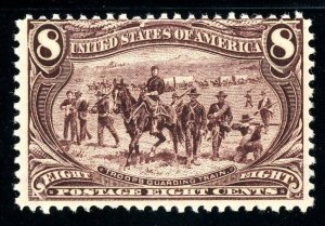 USAstamps Unused VF US 1898 Trans-Mississippi Troops Scott 289 OG MHR
