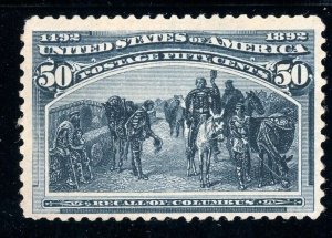 USAstamps Unused VF US 1893 Columbian Expo Scott 240 OG MLH SCV $450