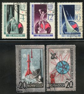 Russia Scott 3019-23 - UVFNHOG(CTO) - Cosmonaut's Day - SCV $9.75