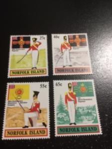 Norfolk Island sc 302-305 MNH comp set