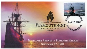 20-223, 2020, Plymouth 400, Mayflower Dock Station, Event Cover, Pictorial, 