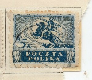 Poland 1919 Early Issue Fine Used 5K. NW-191992