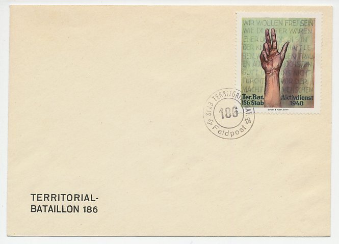 Cover / Postmark Switzerland Military - Fieldpost vignette