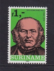 Surinam #550ab  MNH  1980  London stamp exhibition 1g green from sheet
