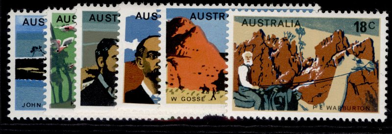 AUSTRALIA QEII SG616-621, 1976 19th century explorers set, NH MINT. 