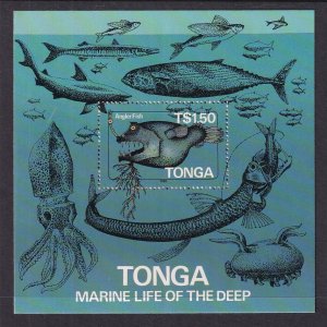 Tonga 601a Marine Life Souvenir Sheet MNH VF