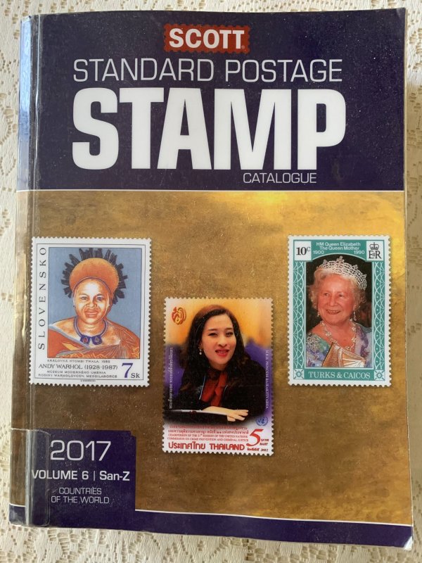 Scott 2017 Standard Postage Stamp Catalogue Vol 6: San - Z Countries ExLibrary