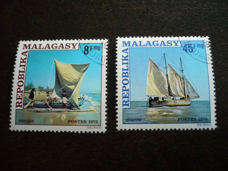 Stamps - Malagasy - Scott# 541-542 - CTO Set of 2 Stamps