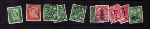 New Zealand Used Lot Sc 99 x3 With Others Many Duplicates 1901/1941 Approx.80 Ea