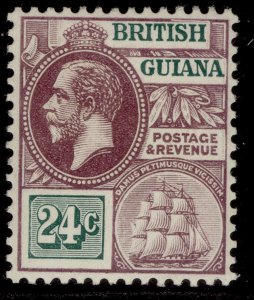 BRITISH GUIANA GV SG265, 24c dull purple & green, NH MINT.