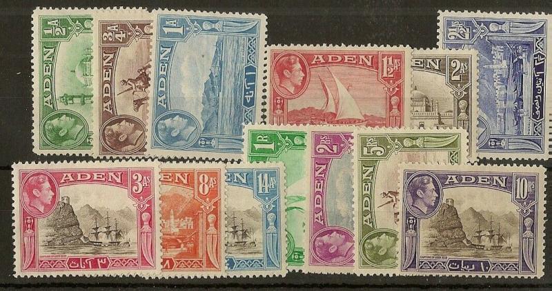 Aden 1939 Definitives Mint Cat£120