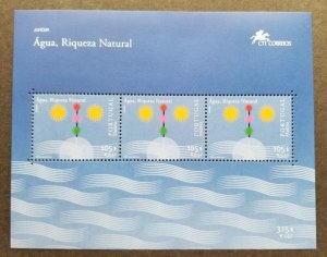 *FREE SHIP Portugal Europa CEPT Water 2001 Natural Treasure (ms) MNH