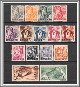 Saar #155-171 Complete Set of 17 MNH