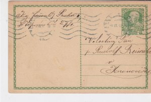 Austria 1912 Long Wavy Cancel Stamps Card  ref R 19528