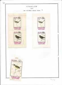 EYNHALLOW -1982 - Birds - Sheets - Mint Light Hinged -Private Issue