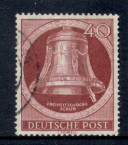 Germany Berlin 1951-52 Freedom Bell, Clapper Right 40pf FU