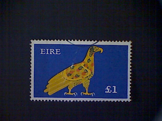 Ireland (Éire), Scott #359, used(o), 1975, Eagle, £1, blue and gold