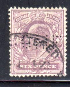 Great Britain 135 used, perfin