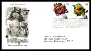 US 3944a-3944k Muppets PCS Set of Six Typed FDC