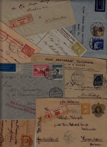 Netherlands Indie 8 covers/cards pre-1940. mixed condition (4)