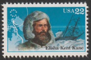 SC# 2220 - (22c) - Arctic Explorers: Kane - MNH single