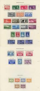 Collection of Newfoundland KGVI on leaves cat 140.75 pounds