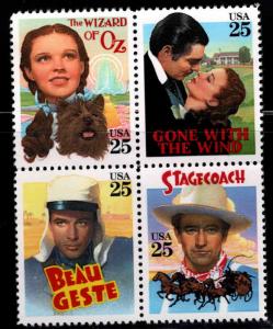 USA Scott 2445-2448a MNH** Classic movie block CV $5