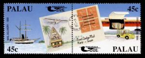 Palau 248a MNH Stamp on Stamp, Aircraft, Ship, Mail Delivery