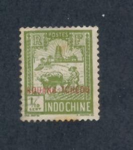 France Office in China Kouang-Tcheou 1927 Scott 75  used - 1/10c, Ovpt