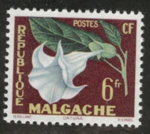 Madagascar Scott 301 MH*  1958 stamp 