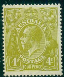 AUSTRALIA #73a Mint Never Hinged, Scott $300.00