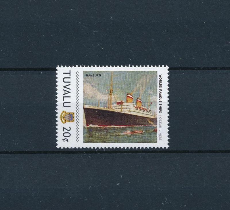 [81253] Tuvalu 2011 Ships Boats Hamburg Ocean Liners Hamburg Amerika MNH