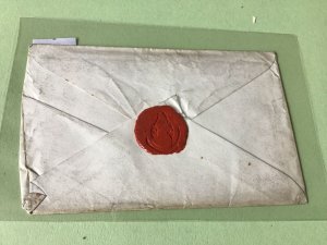 Great Britain 1840 free post Wax Seal Postal cover  Ref R32583