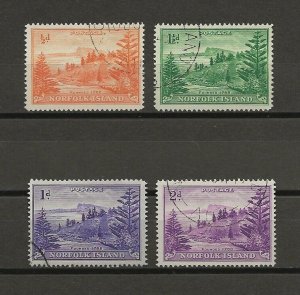 NORFOLK ISLAND 1956/57 SG 1a/4a USED Cat £286