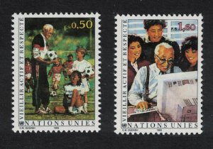 UN Geneva Ageing Dignity 2v 1993 MNH SG#G226-G227