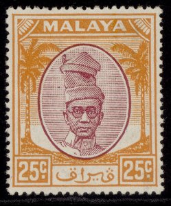 MALAYSIA - Perak GVI SG141, 25c purple & orange, M MINT. 
