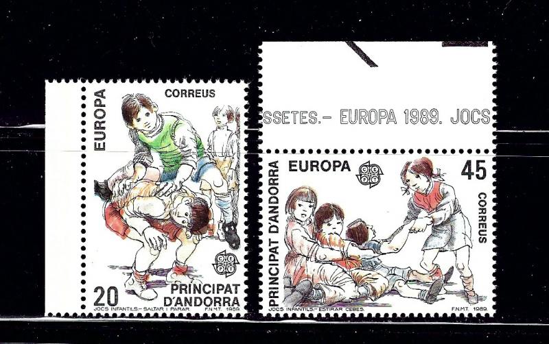 Spanish Andorra 200-01 MNH 1989 Europa